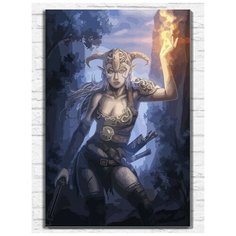Картина по номерам на холсте игра Tes Skyrim (PS, Xbox, PC, Switch) - 9727 В 60x40