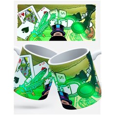 Кружка RocketCup с принтом "Монополия", игра настольная