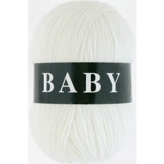 Пряжа Бэби Вита (Baby Vita), цвет: 2880 Белый, компл. из 5шт. по 100 гр, состав: 100% акрил, длина нити 400 м.