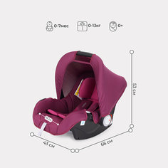 Автокресло LB-327 "Walker" RANT basic (Purple) группа 0+ (0-13 кг) РАНТ