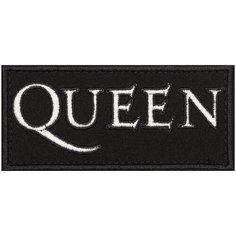 Нашивка "РОК QUEEN" (шеврон, патч, декор, аппликация, заплатка) на липучке Velcro на одежду Сибирская вышивальная фабрика