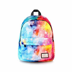 Школьный Рюкзак с Огненной Принтом Галактики для Девочек и Мальчиков China Brand