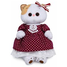 Мягкая игрушка Кошечка Ли-Ли в бордовом платье, 27 см (LK27-103) Budi Basa