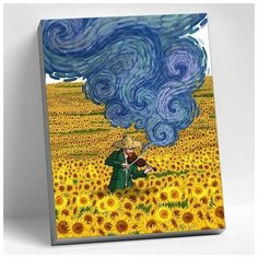 Картина по номерам на холсте с подрамником Molly "В стиле Ван Гога", Раскраска 40x50 см, Ван Гог Художники