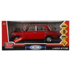 Машина металл свет-звук LADA 2106, 18,5 см, красный (VAZ-2106-R) Технопарк