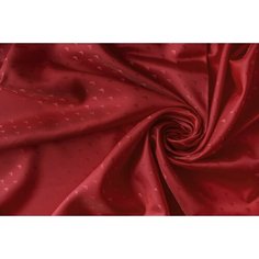 Ткань подклад из вискозы красного цвета с логотипами Армани