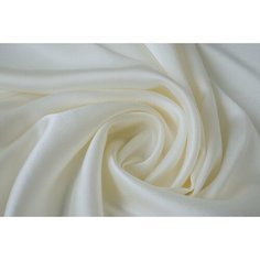 Ткань атласное кади молочного цвета Армани