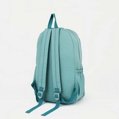 Рюкзак 2 отдела на молнии, 3 наружных кармана, цвет зелёный Сима ленд