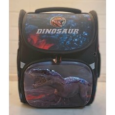 Школьный ранец-рюкзак для мальчика Динозавр с пеналом и мешком для обуви; ранец школьный каркасный с ортопедической спинкой комплект Брат&Brothers