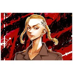 Картина по номерам на холсте аниме Токийские мстители (Манджиро, Кен, Баджи, Казутора) - 7783 Г 60x40