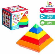 Пирамидка Zabiaka "Юный эрудит", 5 элементов, 1 пирамидка, логика, моторика