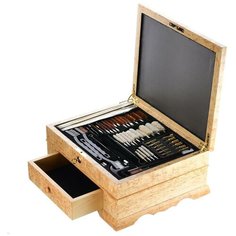 0049132/370*305*160мм Кар. береза набор для чистки ружей "медведь" в коробе Русь Великая