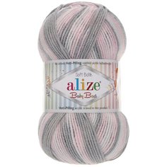 Пряжа Alize Baby Best Batik, 90 % акрил, 10 % бамбук, 100 г, 240 м, 5 шт., 6664 секционный