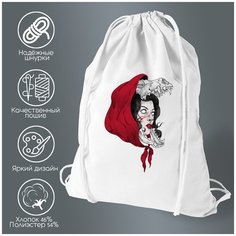 Сумка для обуви CoolPodarok Девушка в красном платке
