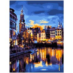 Набор для творчества LORI Картина по номерам "Канал в Амстердаме"