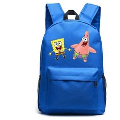 Рюкзак Губка Боб и Патрик (Sponge Bob) синий №6 Noname