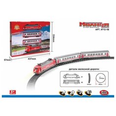 Железная дорога "Молния" на бат.(свет, звука)в коробке 9712-1B Noname
