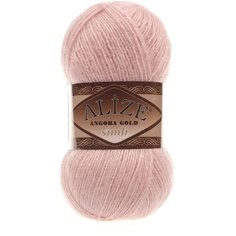 Пряжа "Angora Gold Simli" 75% акрил, 20% шерсть, 5% металлик 500м/100гр (161 пудра) Alize