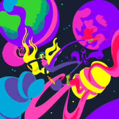 Картина по номерам Полёт в невесомости. Арт на стену Палитра забав