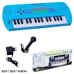 Синтезатор 3710CHS с микрофоном и заряд от сети, в коробке Tong DE