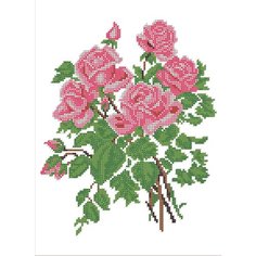 Вышивка бисером картины Букет роз 22*30см Светлица