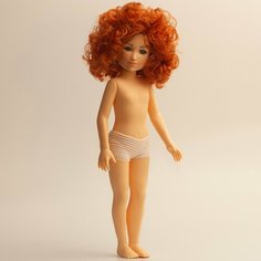 Кукла-голышка Анфиса, 32 сантиметра, оранжевая, с рыжими волосами, DYVOMIR