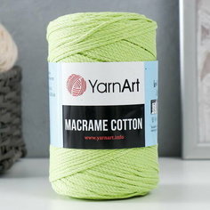 Пряжа "Macrame Cotton" 20% полиэстер, 80% хлопок 225м/250гр (755 салат) Yarn Art