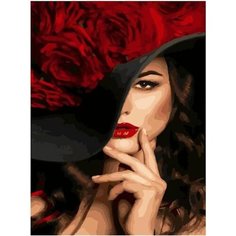 Картина по номерам Эффектная шляпка 40х50 см Hobby Home