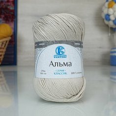 Пряжа камтекс Альма (Камтекс), беж. свет - 006, 100% хлопок, 5 мотков, 50 г, 170 м.