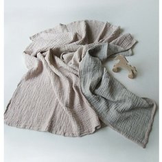 Муслиновое одеяло для новорожденного 4 слоя,100% хлопок 90х120см ID: Q01_BL_CREPE061 (90х120 см, Бледно-розовый) Treasure Box