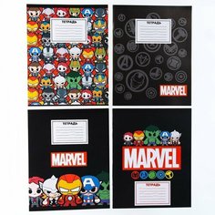 Комплект тетрадей из 10 шт "Мстители", 18 листов в клетку Marvel
