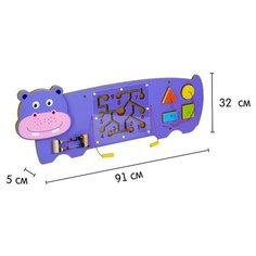 Бизиборд «Бегемот», крепится на стену Noname