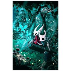Картина по номерам на холсте игра Hollow Knight (Хорнет, Грязьмут, полый жук, платформер) - 8171 В 60x40