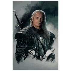 Картина по номерам на холсте сериал Ведьмак (Геральт) - 8243 В 60x40