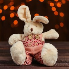 Мягкая игрушка "Зайка", розовый костюм Нет бренда