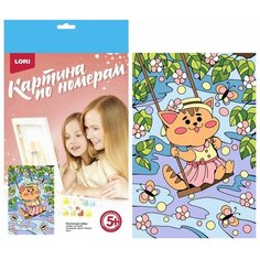 Картина по номерам для малышей LORI Весенние мечты, основа, краски, палитра, кисть (Ркн-096)