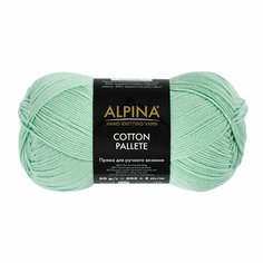 Пряжа ALPINA COTTON PALLETE 50% хлопок, 50% акрил 10 шт. х 50 г 205 м +- 5 м N16 мятный