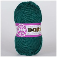Пряжа Madame Tricote "Dora" №105 Хвойно зеленый, 100% акрил, 100гр. 240м. 5шт.