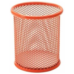 Подставка-стакан для письменных принадлежностей, металлический, круглый, 91х98мм, оранжевый Нет бренда