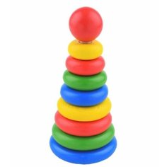 Пирамидка детская развивающая Томик, 9 колец