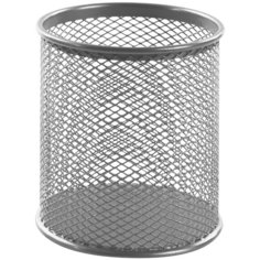 Органайзер BRAUBERG Germanium, металлический, круглое основание, 100 х 89 мм, серебряный