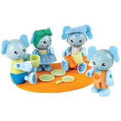 Игрушки фигурки животных "Семья слонов", 4 предмета в наборе Hape