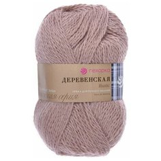 Пряжа Пехорка "Деревенская" -2 шт, (412-Верблюжий), 250м/100г, 100% шерсть