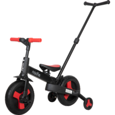 Беговел-велосипед детский "Nadle A6" (красный) с родительской ручкой