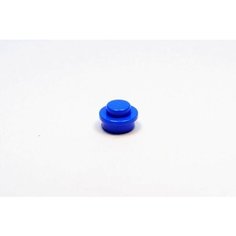 Деталь LEGO 614123 Круглая кнопка 1х1 (синяя) 50 шт.