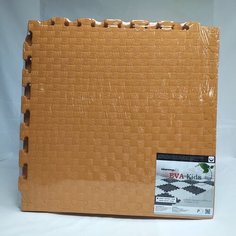 Мягкий пол, коврики-пазлы 50х50x1 см, оранжевый Eva Kids