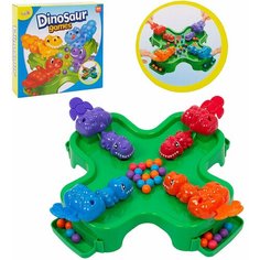 Настольная развлекательная игра покорми динозавров детская для всей семьи для компании 2 - 4 игрока AY2080 в коробке Tongde