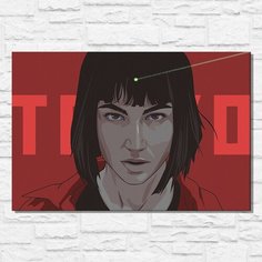 Картина по номерам на холсте сериал La casa de papel - 12396 Г 60x40