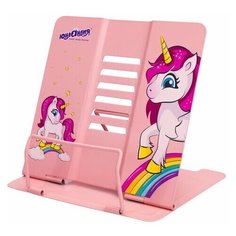 Подставка для книг Юнландия "Neon Unicorn", регулируемый угол наклона, металл, 12шт.