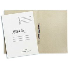 Папка-скоросшиватель "Дело №" (А4, до 200л, 280 г/м2, картон мелованный) белая, 20шт, 12 уп. Noname